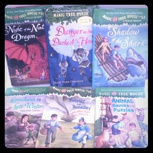 6 Magic treehouse books Mary Pope Osborne